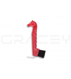 Hoof Brush Red